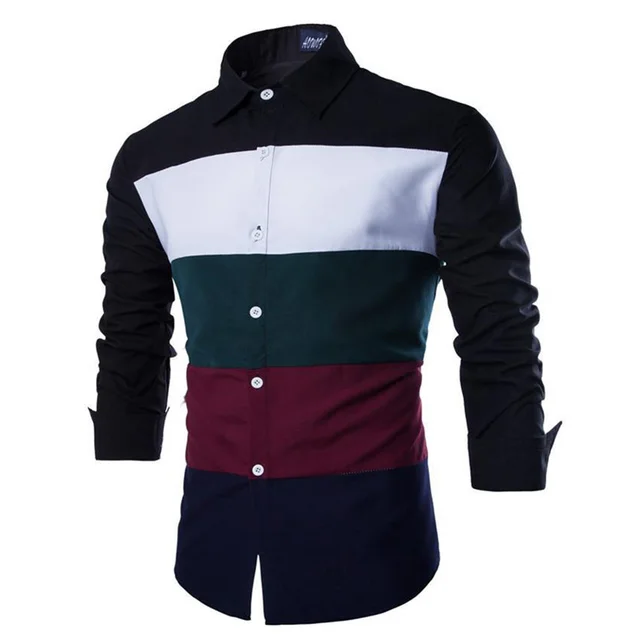 christmas deals 2015 new design fashion men clothes striped shirt business casual dress green black white - Christmas Deals 2015 christmas deals 2015 new design fashion men clothes striped shirt business casual dress green black white - Christmas Deals 2015