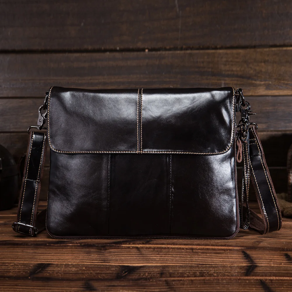 

Leather Male Oil Cowhide Man Shoulder Totes Pretty Fashion Handbag Sexy Function Shoulder Bag