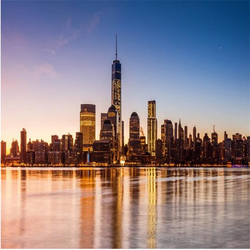 

beibehang Personalized custom wallpaper city night view bedroom living room TV backdrop papel de parede 3d paisagem