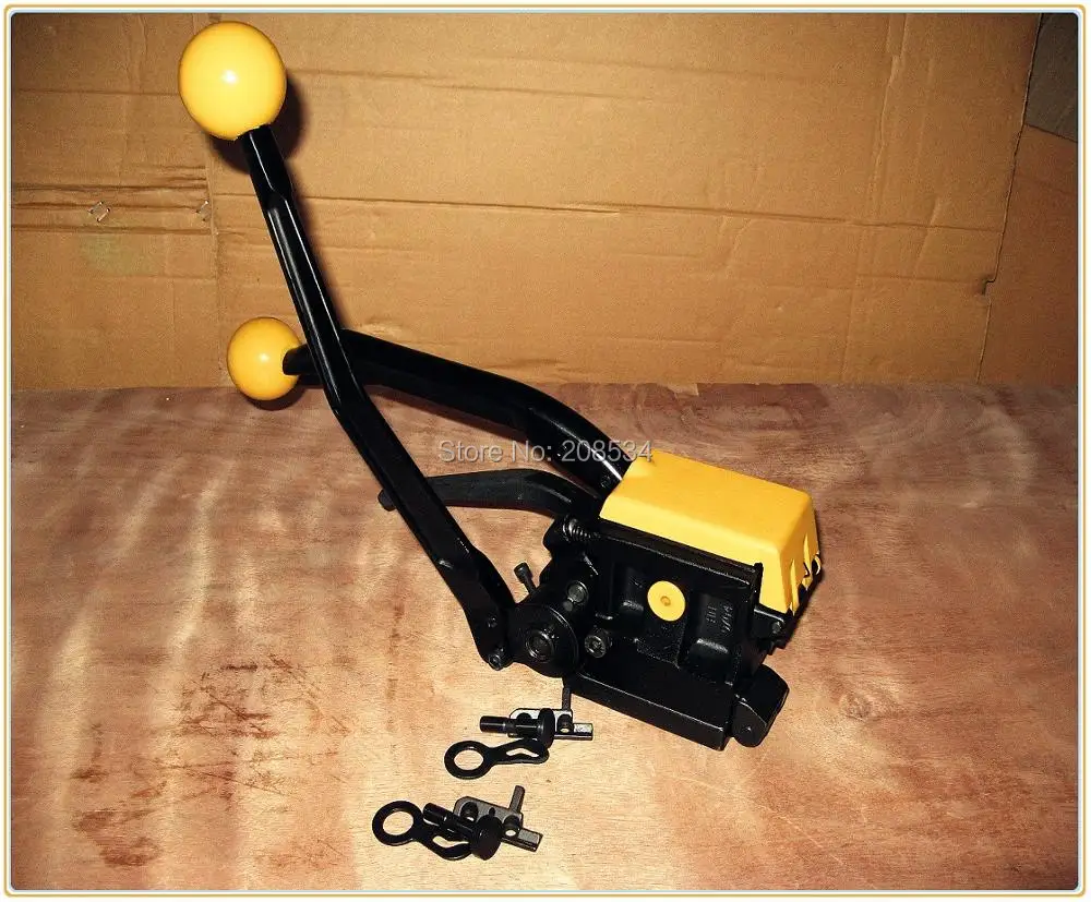 A333 Manual Combination Sealless Steel Strapping Tool ,Metal Strapping Machine 3 Function(Tensioner,Sealer ,Cutter) for 13-19MM