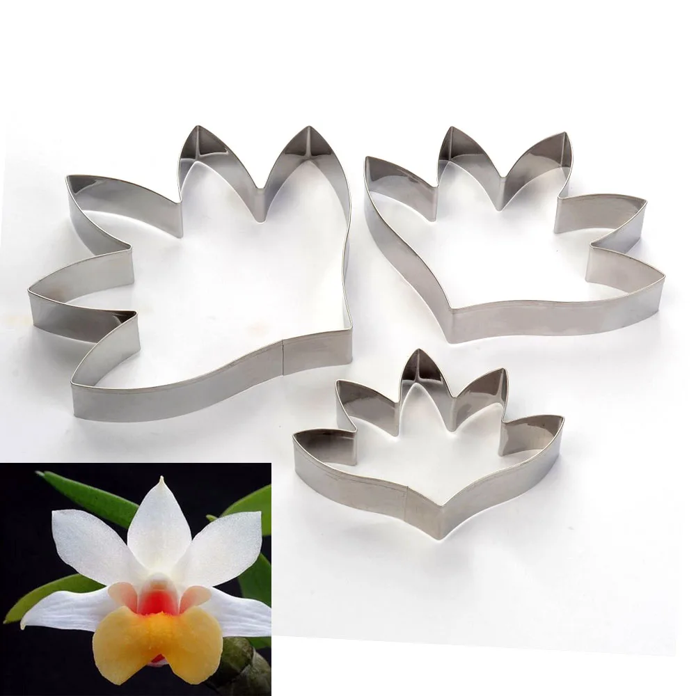 Stainless Steel Flower Leaf Biscuit Cookie Cutter Fondant DIY Cake Decor Mould 