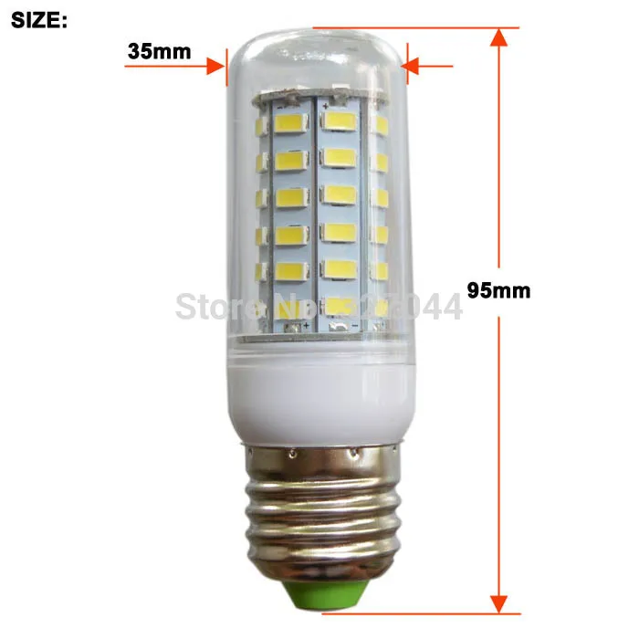 50 шт. SMD5730/5630 18 Вт E27 G9 E14 56LED 1500lm 360 градусов Светодиодная лампа 220 В высокое световой эффективности Бесплатная доставка