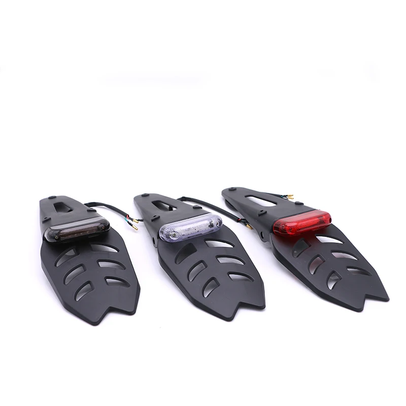 

5W Motorcycle Back Fender Rear Light LED for ATV Scooter Motorbike Retro Fenders with Brake/Stop Tail Lights Motor Red LEDs