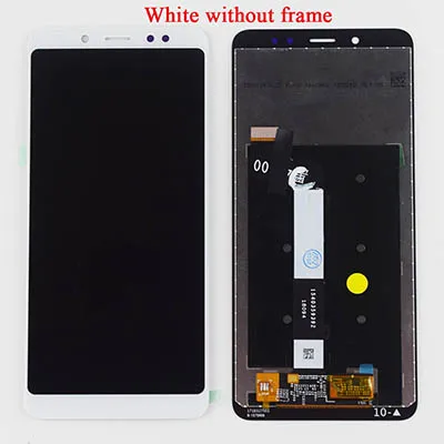 Для Xiaomi Redmi Note 5 ЖК-дисплей дигитайзер сенсор стекло объектив в сборе для Xiaomi Redmi Note 5 Pro ЖК-дисплей рамка - Цвет: White without frame