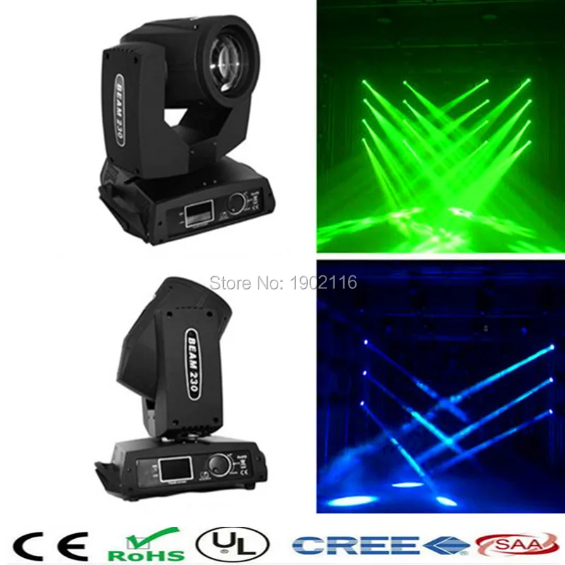 2pcs/lot 230W Stage dj Lighting Beam Spot Light Touch Screen 7R led Moving Head DMX 230W 7R LED beam Lamp 14colors for Disco DJ