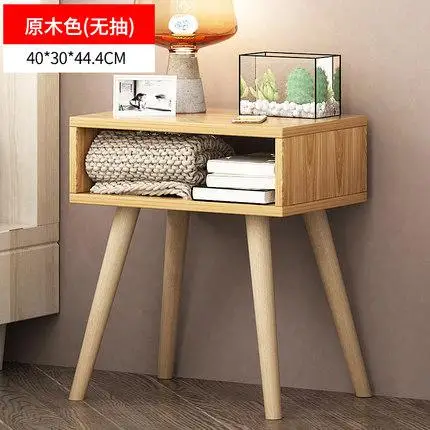 Скандинавский цветной деревянный ночной стенд с 2 ящиком прикроватный столик мебель для спальни Органайзер корзина для хранения тумбочки - Цвет: 4