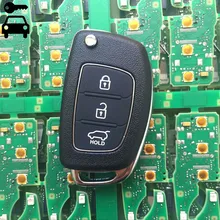 Car Add Folding Remote Key 3 Buttons 433mhz with ID46 Chip for Hyundai i30 Solaris Elantra IX35 Accent Alarm Key After 2015