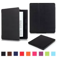 Imán del tirón del cuero de la pu del sueño/wake up case cubierta para amazon kindle oasis oasis case 6 pulgadas para kindle lector de ebook cubierta case