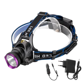 

Headlamp T6 LED Headlight Torch 2000 lm 4 Modes Super Bright Tactical Head Light for Cmaping Hunting+Car Charger+Charger