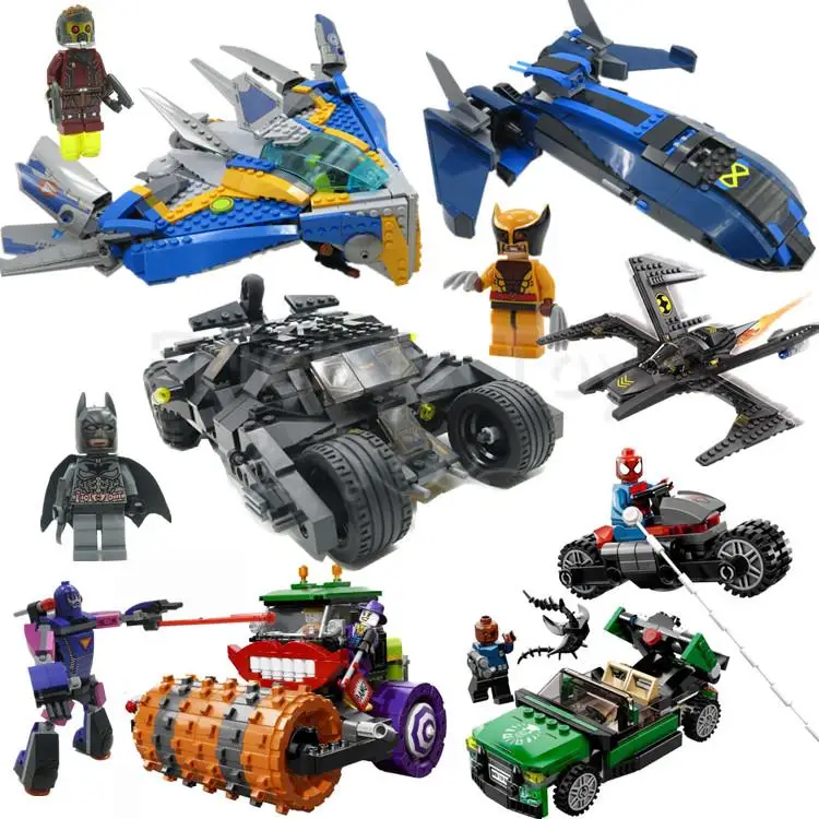 

Set Batman Tumbler Avengers Tower Spiderman Bricks Set Toy Compatible With Lego Block