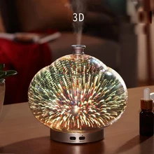 Форма Звезда Стиль холодный туман увлажнитель меняющий цвет 100 мл 12 Вт 110-240 в 3D свет ультра-тихий ароматерапия диффузор