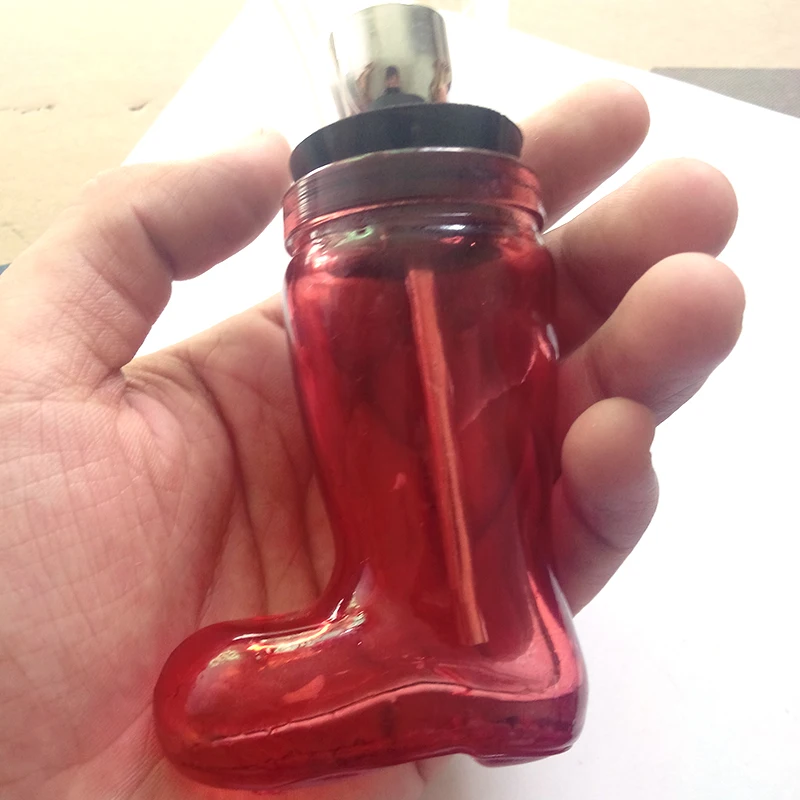 Glass Color Crystal Shoes Pipe Filter Tobacco Pipes Tube Shisha Smoking