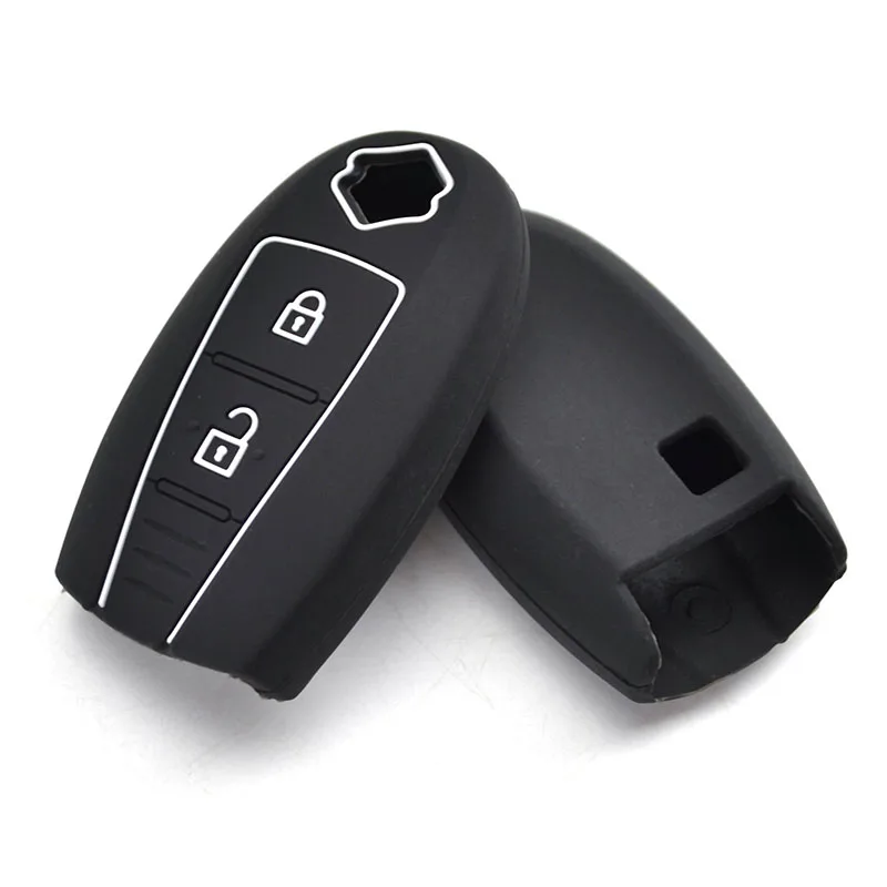 2 кнопки силиконовый Автомобильный Брелок дистанционного управления с ключом чехол Обложка Чехол для Suzuki Vitara Swift Kizashi SX4 Baleno Ertiga