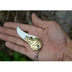 Мини Портативный ретро нож с фиксированным лезвием с ключница для спорта на открытом воздухе кемпинг путешествие на Выживание Тактические