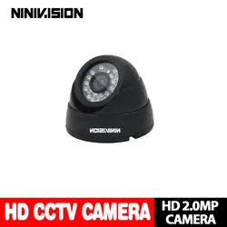 NINIVISION дома HD 3000TVL видеонаблюдения 2MP AHD Крытый мини-черный купол инфракрасный безопасности 1080 P CCTV Камера Бесплатная доставка