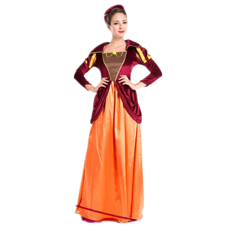 Wholesale long sleeve royally costume Fantasy Halloween Costumein Sexy