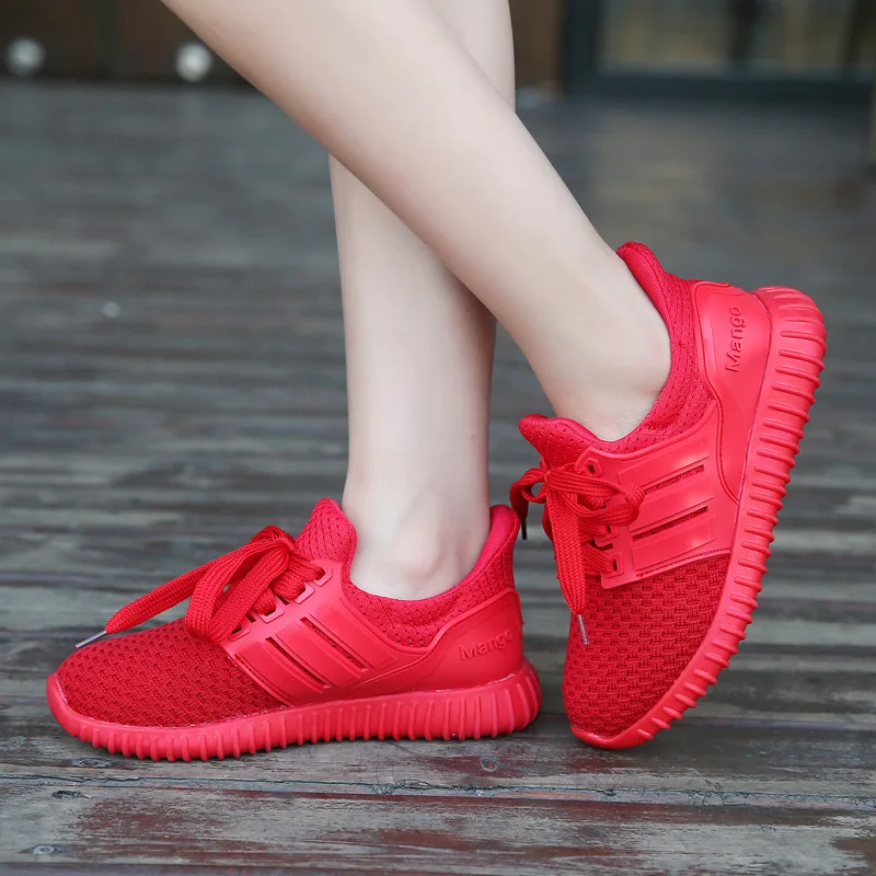 girls red sneakers