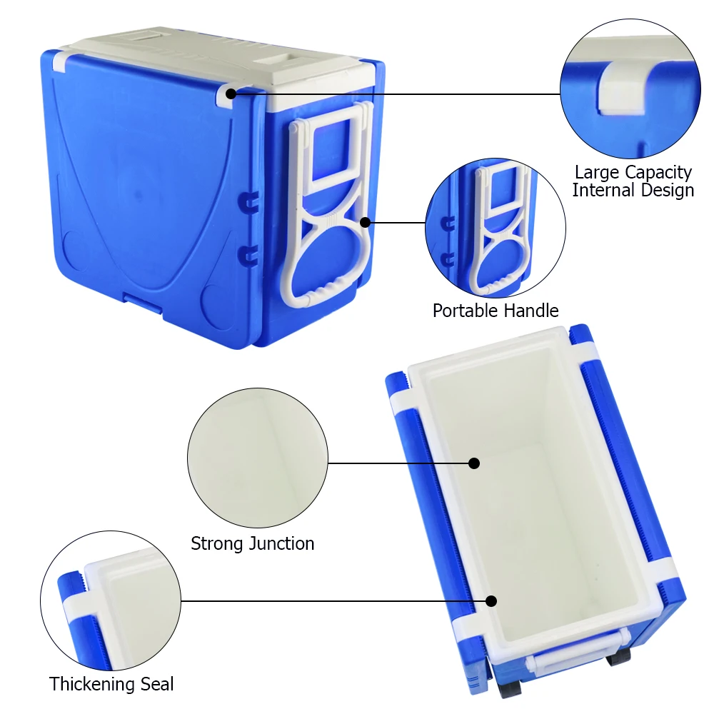 Открытый кулер складной портативный изоляционный бокс Многофункциональный кулер для катания водонепроницаемый ящик для хранения принадлежности для пикника и кемпинга