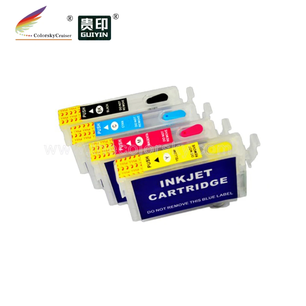 RCE561-564) многоразовый Картридж струйный картридж для Epson T0561 T0562 T0563 T0564 BK/C/M/Y(с чипом ARC) FedEx