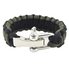 Открытый Паракорд веревка Мути-инструмент браслет на запястье украшение 7 нитей Плетеный Паракорд для путешествий Кемпинга Приключения 1 шт