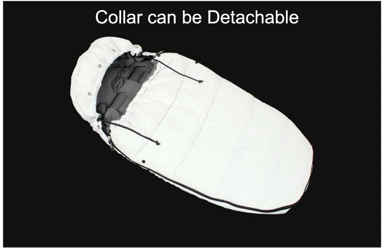 Детский спальный меховой воротник и сумка, зимний конверт для новорожденных, коляска, теплый спальный мешок, детский спальный мешок в коляске