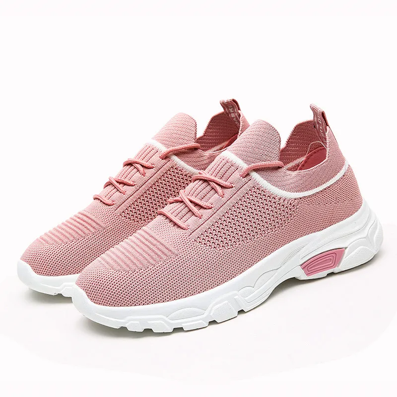 

Women Sneakers Shoes 2019 Stretch Knitting Flats Women Vulcanize Shoes Mesh Casual Shoes Women Ladies Sneakers Sapato Feminino