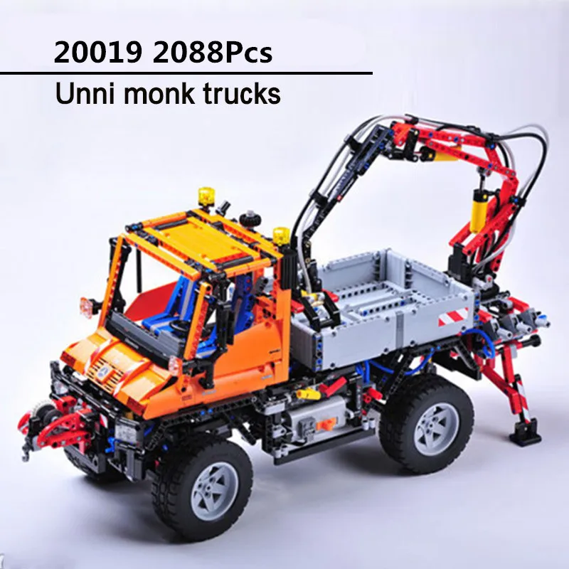 

New 20019 2088Pcs Technic Truck Unimog U400 Model Building Kits Blocks Funny Bricks Compatible Toys 8110 for Children