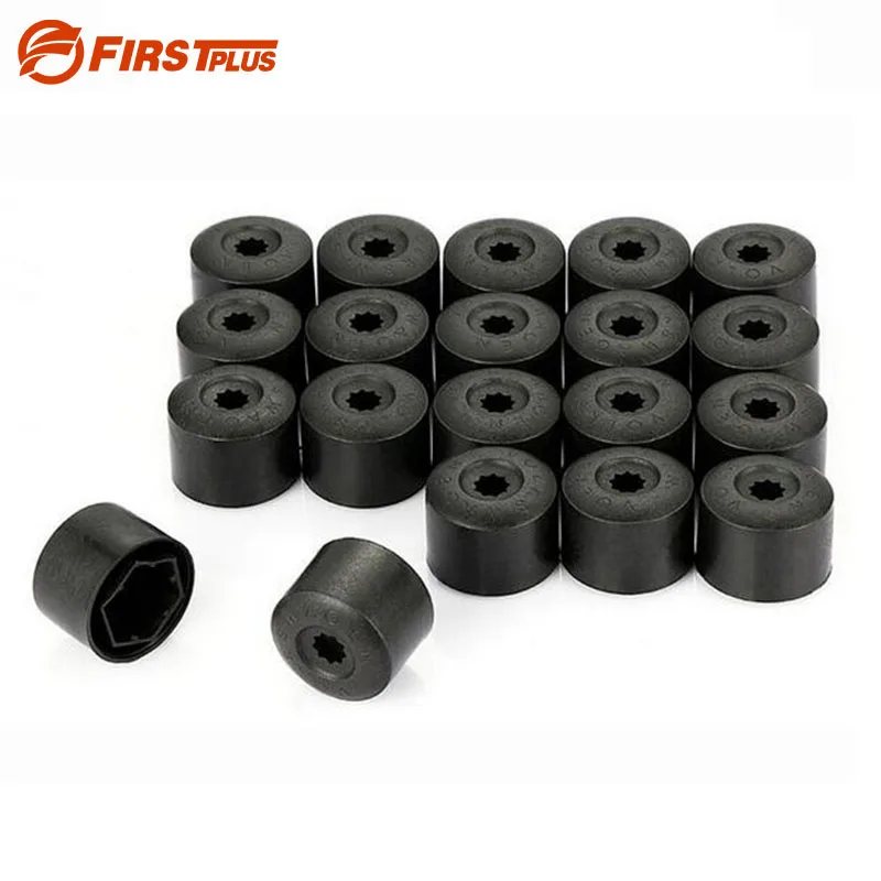 Buy 20 x Black Tire Wheel Screw Bolts Protection Caps
