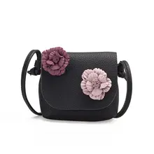 С цветочным рисунком, Сумки из натуральной кожи милые девушки сумка-почтальон мини Детская сумка через плечо с цветочным принтом Детские спальные мешки подарка для девочек