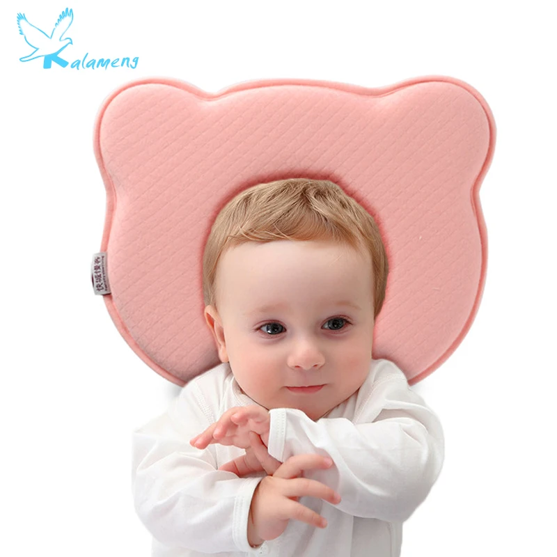 Kalameng Round Newborn Baby Pillow Memory Cotton Baby Pillow Anti head