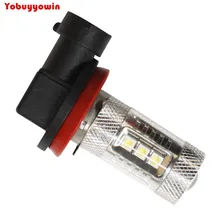 H16 база CREE чипы супер яркий высокой мощности белый 6000 К 80 Вт Тип led авто противотуманная фара/дневные ходовые огни/Автомобильная Лампа(1 шт., DC12-24V