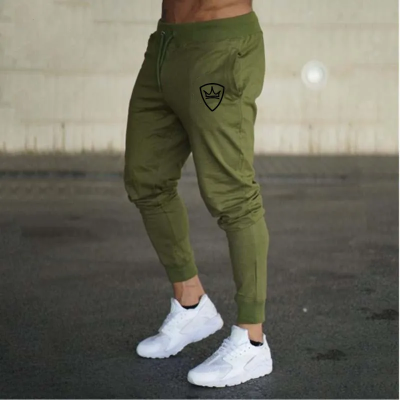 Брендовые весенние летние мужские штаны, повседневные свободные длинные штаны с эластичной резинкой на талии, модные мужские спортивные штаны для бега - Цвет: 2 ArmyGreen