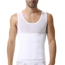 Пикантные Для мужчин Боди шейпер для живота Пояс-корсет жилет Утягивающее нижнее белье утягивающие футболки WS99