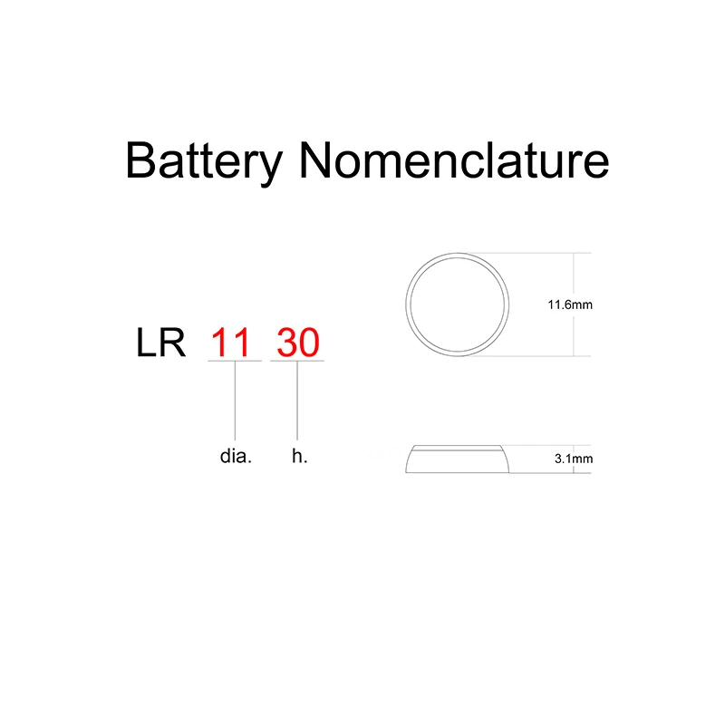 Кнопочная ячейка AG10 SG10 LR54 SR54 LR1130 SR1130 LR1131 SR1131 1138SO 189 387 389 390 1,5 В щелочные Батарея с калькулятором клетки