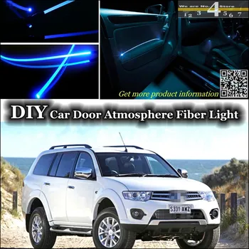 

interior Ambient Light Tuning Atmosphere Fiber Optic Band Lights For Mitsubishi Challenger Inside Door Panel illumination Tuning