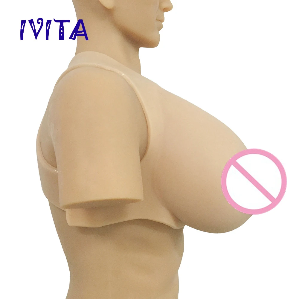 IVITA 12 кг огромный реалистичный силикон поддельные груди для мастэктомии