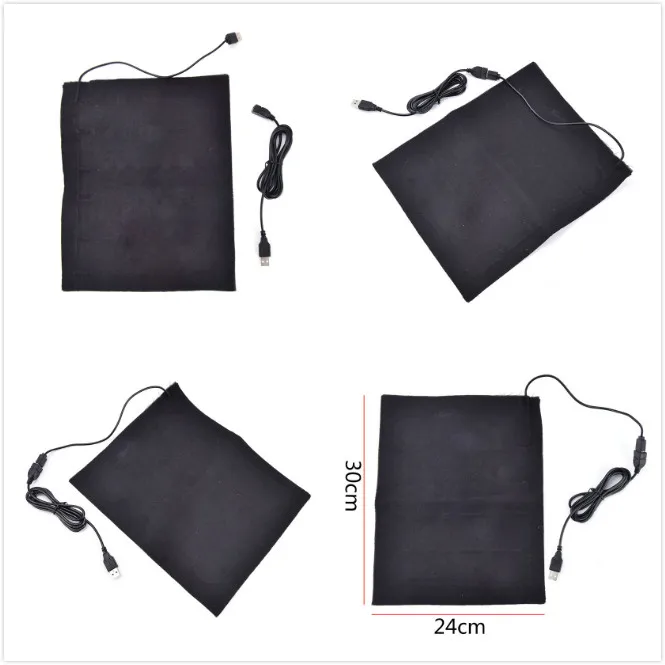

USB Fiber Heater Carbon Electric Heated Jacket Soft Cushion Winter Men Vest Heating Clothes Warmer Pads Keep Warm For Mouse Pad