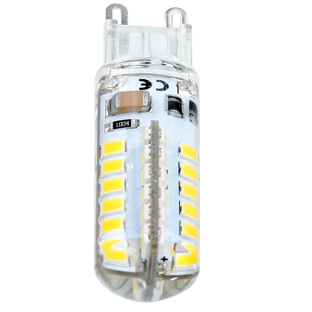 1 упаковка силиконовая G9 220 В 2835 SMD 7 Вт 48 светодиодная хрустальная лампа