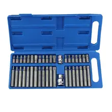Dragonpad 40pcs Torx Star Spline Hex Allen Key Socket Bit Set 3/8 & 1/2 Drive Long Deep