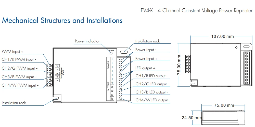 RGBW Power Amplifier