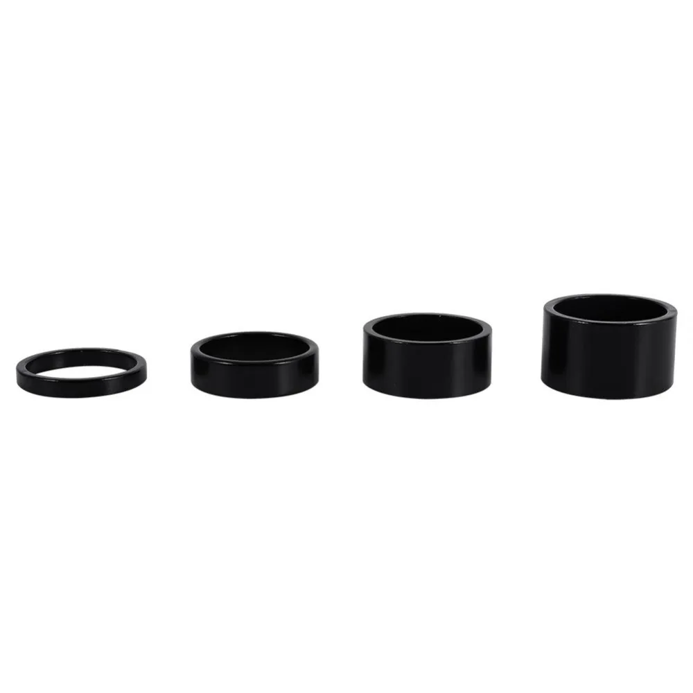 

4Pcs/Set 5mm/10mm/15mm/20mm Aluminum Alloy Headset Spacer Bike Front Stem Fork Washer For 28.6mm Bicycle Front Stem Fork