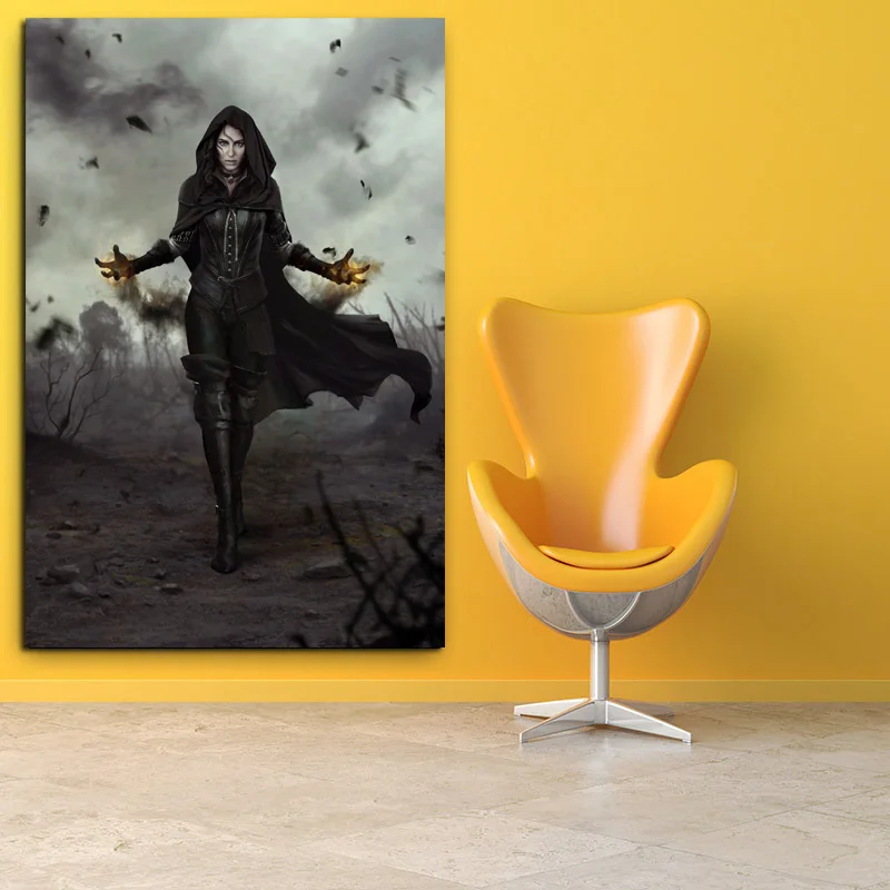 

The Witcher 3 Wild Hunt Yennefer Canvas Poster And Print Canvas Oil Painting Decorative Pictures For Modern Bedroom Home Decor