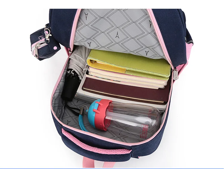 DIOMO, школьные сумки для девочек и мальчиков, милые сумки для книг в стиле аниме, детские рюкзаки, розовые, синие, красные, желтые, черные пеналы