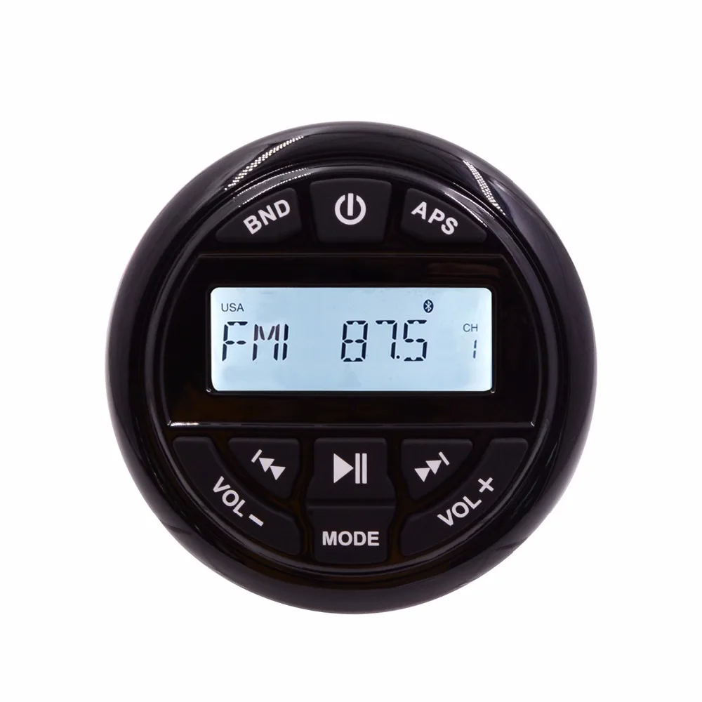 

HASDA Waterproof Outdoor Marine Radio Audio FM AM Receiver MP3 Bluetooth Marine Player for Boat Yacht ATV UTV RV Tractor