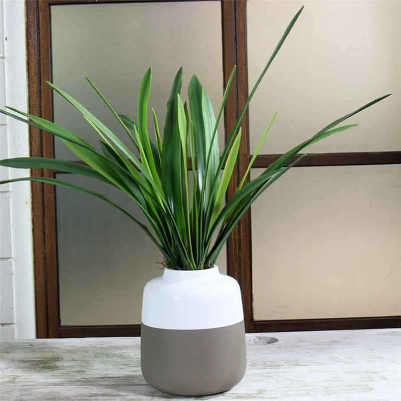 

Orchid Leaf Artificial Flowers Real Touch Artificial Orchid Leaf Flower Arrangement DIY Source Material Art Home decoration