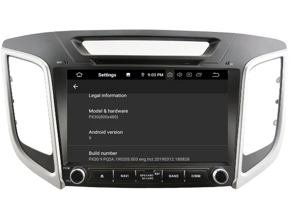 Best Quad-Core Android 9.0 CAR DVD Player For HYUNDAI ix25/CRETA car multimedia AUTO support DVR WIFI DAB OBD 6