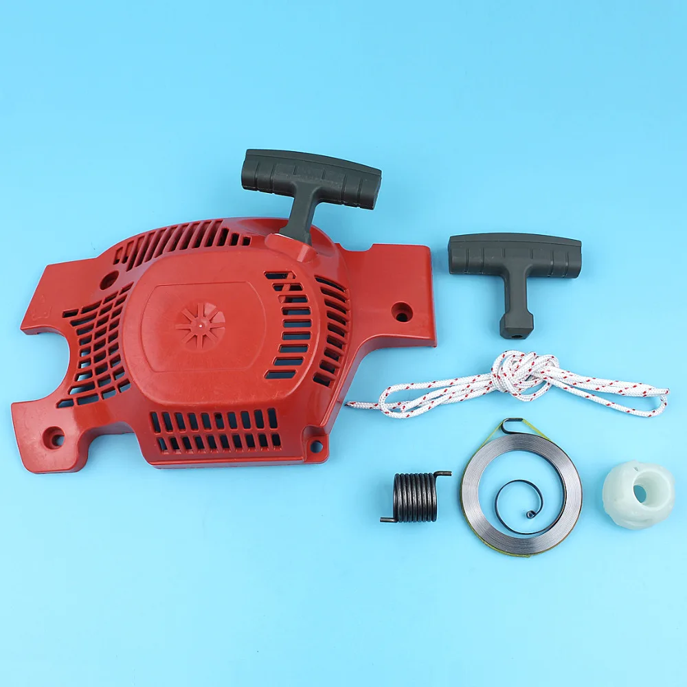 Recoil Starter Handle Grip Wrom Gear Spring Kit For Husqvarna 136 137