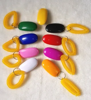

1120pcs/lot Dog Pet Click Clicker with Aid Wrist Strap Training Clicker Promotion