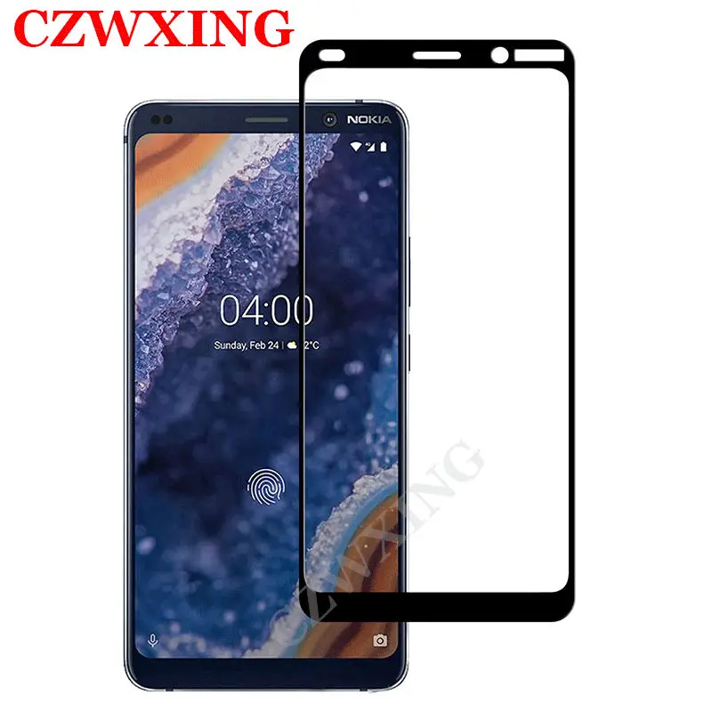 Закаленное стекло для Nokia 9 Pureview Защита экрана TA-1087 TA-1082 Nokia9 полное покрытие