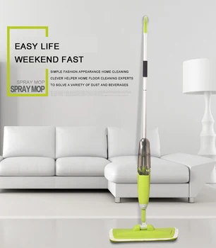 

2017 New Fashion Spray Mop Multifunctional Aluminum One-button Start Rotatable Cleaning Care Swod Healthy Swabber Mops
